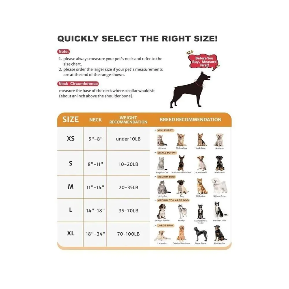 NEW Soft Dog Cone After Surgery Inflatable Pet Recovery Collar XL